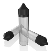 Dee Govind - 60ML PET Unicorn Bottle with CRC & Tamper Evident Seal (Clear Black with Solid Black Cap) 1 Dee Govind - 60ML PET Unicorn Bottle with CRC & Tamper Evident Seal (Clear Black with Solid Black Cap) 1